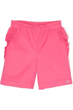 Twin-Set Kids Meisjes Shorts - Ruffled elasticated-waist shorts