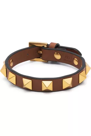 VALENTINO GARAVANI Heren Leren Armbanden - Rockstud leather bracelet