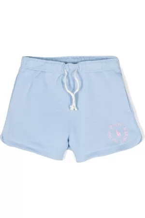 Ralph Lauren Meisjes Shorts - Logo-print drawstring-waist shorts