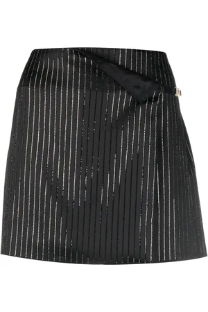 GCDS Logo Clip Pinstrip rhinestone