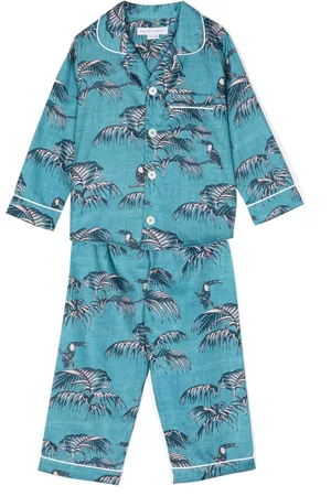 Desmond & Dempsey Geprinte Pyjamas - Bocas graphic-print pajama
