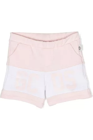 GCDS Shorts - Logo-print cotton shorts