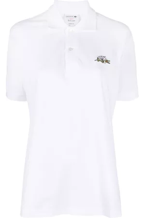 Lacoste Dames Poloshirts - Logo-patch organic cotton polo top