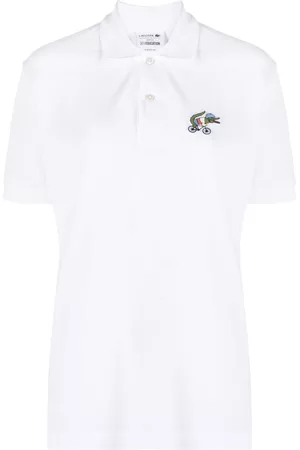 Lacoste Dames Poloshirts - Logo-patch cotton polo top