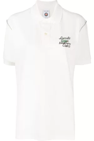 Lacoste Dames Poloshirts - Logo-print stretch polo top