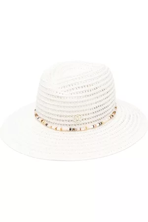 Le Mont St Michel Dames Hoeden - Henrietta bead-embellished straw hat