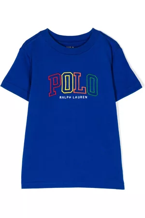 Ralph Lauren Jongens Poloshirts - Embroidered-logo cotton T-shirt