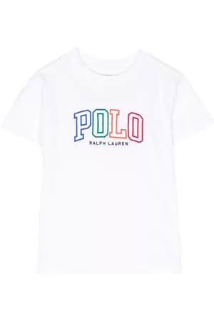 Ralph Lauren Jongens T-shirts - Embroidered-logo cotton T-shirt