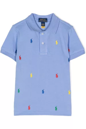 Ralph Lauren Jongens Poloshirts - Embroidered-logo cotton polo shirt