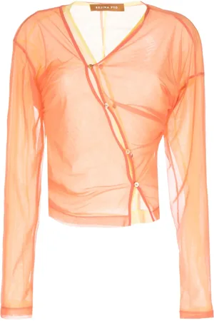 REJINA PYO Asymmetric button