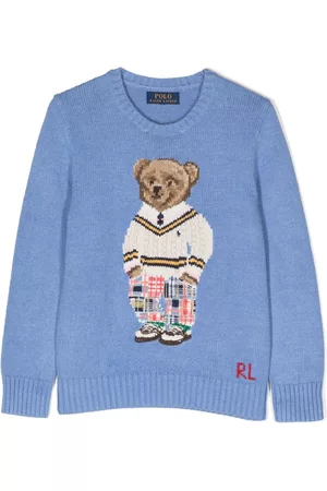 Ralph Lauren Jongens Sweaters - Polo Bear-motif knitted sweater