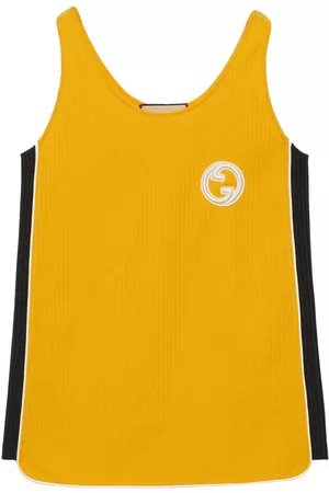 Gucci Dames Tanktops - Logo-embroidered tank top