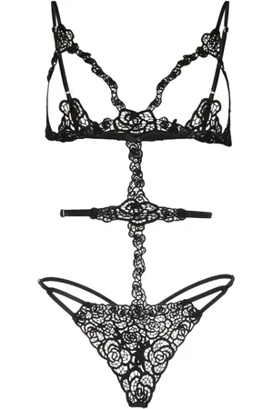 FLEUR DU MAL Fleur guipure bodysuit