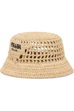 Prada Raffia bucket hat