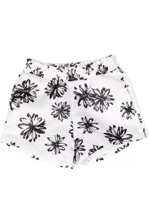 Pinko Kids Meisjes Shorts - Floral-print cotton shorts