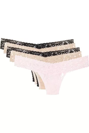 Hanky Panky Dames Strings - 5-pack lace thongs