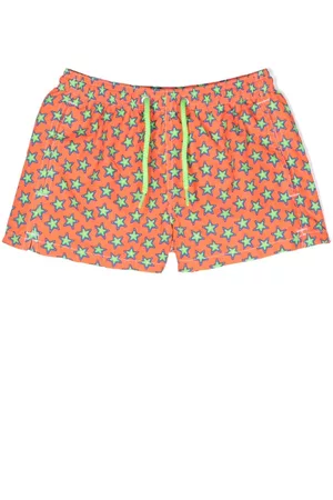 MC2 SAINT BARTH Shorts - Star-print drawstring beach shorts