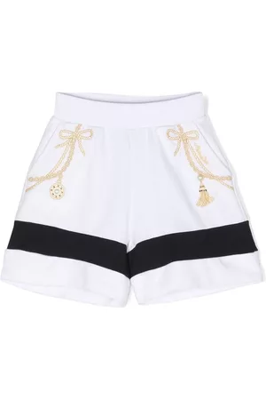 MONNALISA Meisjes Shorts - Chain-print cotton shorts