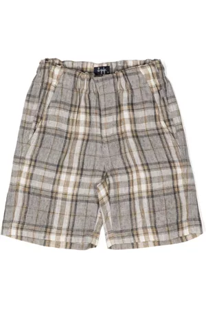 Il gufo Meisjes Shorts - Tartan-print tailored shorts