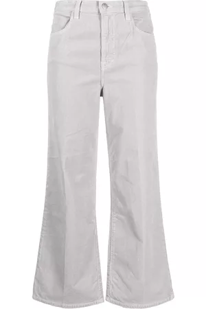 J Brand Dames Culottes - Flared corduroy cropped trousers