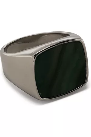 Nialaya Heren Ringen - Plated jade ring