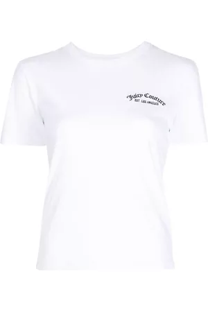 Juicy Couture Dames Geprinte Overhemden - Logo-print cotton T-shirt