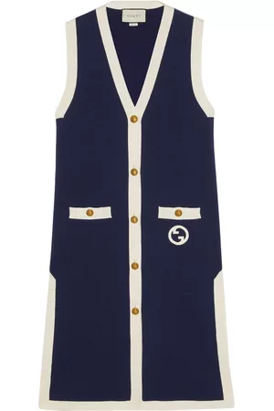 Gucci Dames Cardigans - Interlocking G cotton-blend cardigan