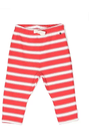 Petit Bateau Ondergoed - Logo-print striped drawstring trousers