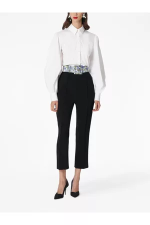 Carolina Herrera Dames Hoge Taille Broeken - High-waist pressed-crease trousers