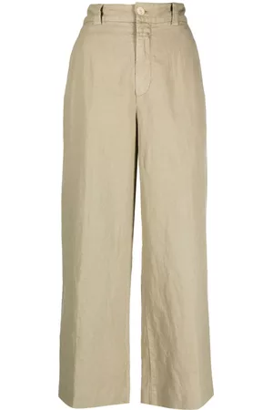Closed Dames Capri's - Cropped linen-blend trousers