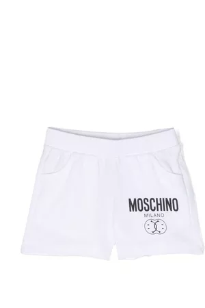 Moschino Shorts - Logo-print cotton shorts