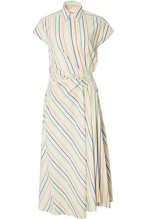 Carolina Herrera Dames Midi jurken - Striped cotton midi dress