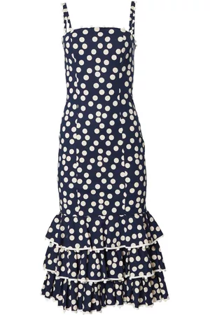 Carolina Herrera Dames Geprinte jurken - Polka-dot print midi dress