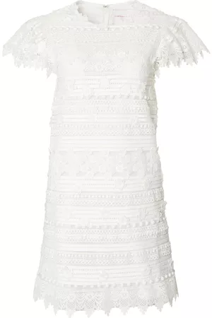 Carolina Herrera Dames Kanten Jurken - Guipure-lace sort-sleeved dress