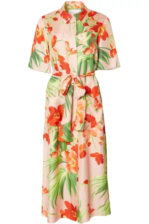 Carolina Herrera Dames Hemd Jurken - Floral-print shirt dress