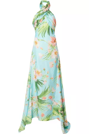 Carolina Herrera Dames Geprinte jurken - Floral-print necklace-detail gown