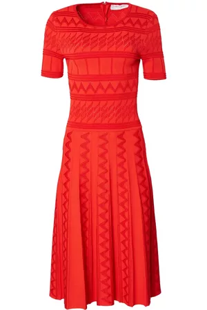 Carolina Herrera Dames Gebreide jurken - Open-knit midi dress