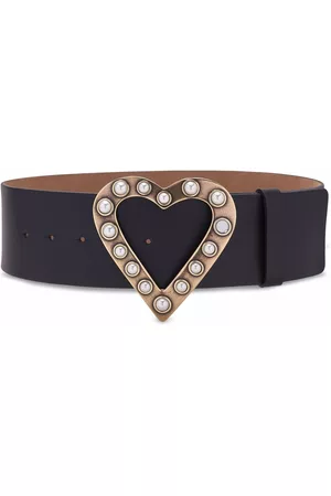 Carolina Herrera Dames Riemen - Heart-buckle leather belt