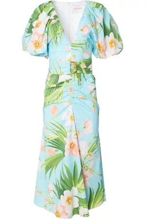 Carolina Herrera Dames Geprinte jurken - Floral-print belted waist dress