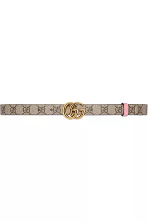 Gucci Dames Riemen - GG Marmont reversible belt