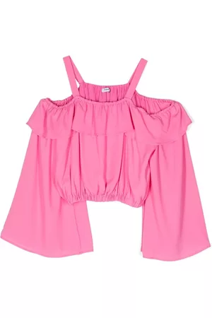 Pinko Kids Meisjes Lange Mouwen Blouses - Cold-shoulder long-sleeved blouse