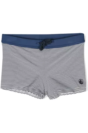 Petit Bateau Shorts - Logo-print drawstring swim shorts