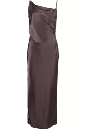Nanushka Dames Asymmetrische jurken - Asymmetric satin midi dress
