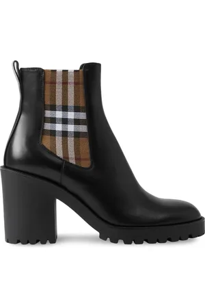 Burberry Checkered panel Chelsea boots