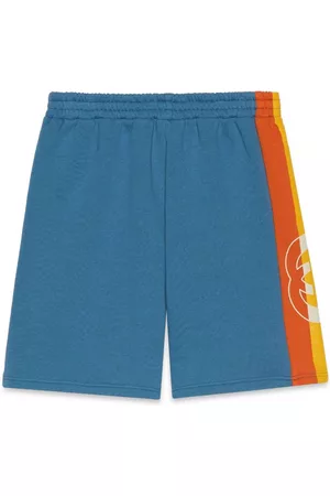 Gucci Jongens Shorts - Interlocking G side-stripe shorts