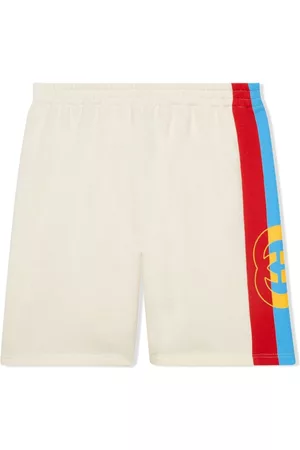 Gucci Jongens Shorts - Interlocking G side-stripe shorts