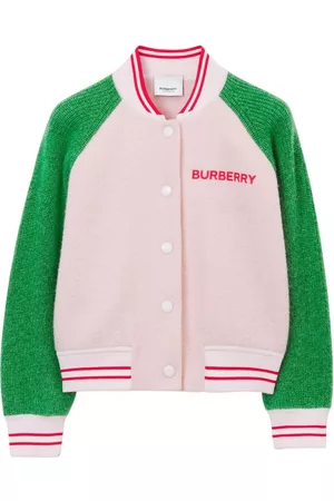 Burberry Meisjes Wollen jassen - Colour-block wool bomber jacket
