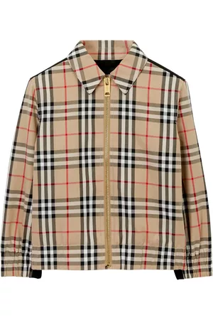Burberry Jongens Donsjassen - Check Cotton Harrington Jacket