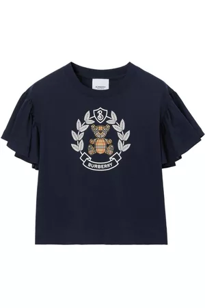 Burberry T-shirts - Thomas Bear Print cotton T-shirt