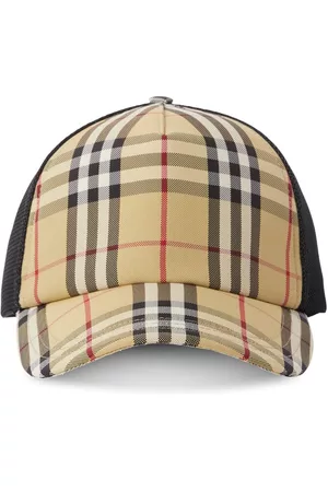 Burberry Heren Petten - Check-pattern mesh cap